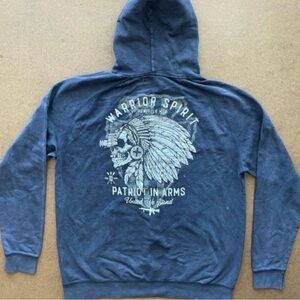 Warrior Spirit Blue Hoodie